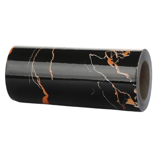 Calcomanías de decoración línea rodapié adhesiva mármol negro 5m 2