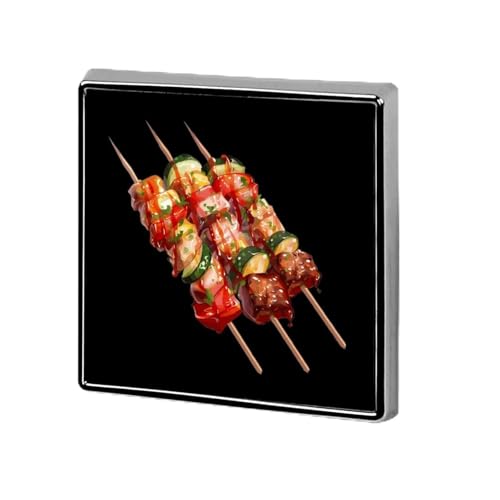 Brochetas de barbacoa personalizadas, alfileres de solapa, broche cuadrado, corbata, traje, accesorios de vestir para hombres y mujeres, bodas y cumpleaños.