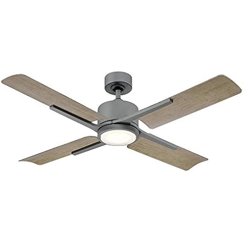 Cervantes Smart Indoor and Outdoor 4-Blade Ceiling Fan 56in Graphite Weathered Gray with 3500K LED Light Kit and Remote Control works with Alexa, Google Assistant, Samsung Things, and iOS or Android App Cover