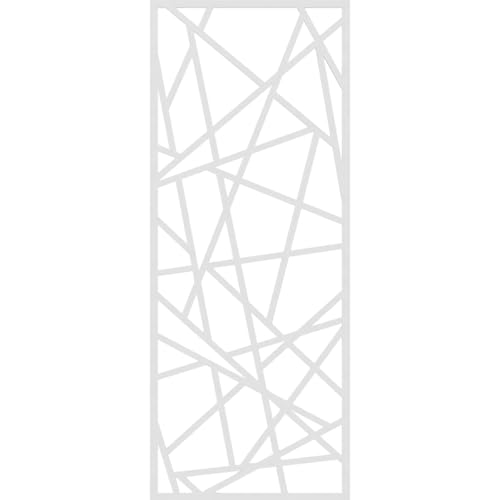 Image of 31 3 /8 inchW x 79 3 /8 inchH x 3 /8 inchT Conway Decorative Fretwork Wall Panels in Architectural Grade PVC