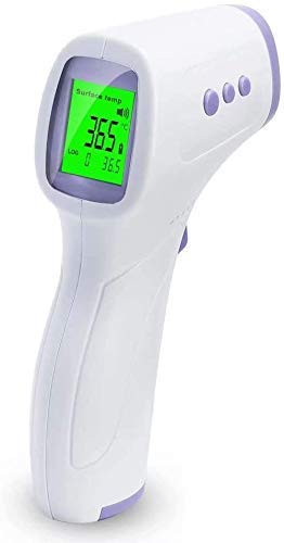 ROXTAK Termómetro de Frente?Termómetro Infrarrojos Lecturas Instantáneas Termómetro Digital sin Contacto Profesional Alarma de Fiebre Conversión ? / ? para Bebés, Niños, Adultos, Comida