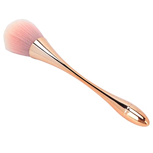 Generic Brocha de Maquillaje Individual Portátil de Oro Rosa, Brocha para Polvo Esponjosa, Suave para Polvo para Decoración de Uñas