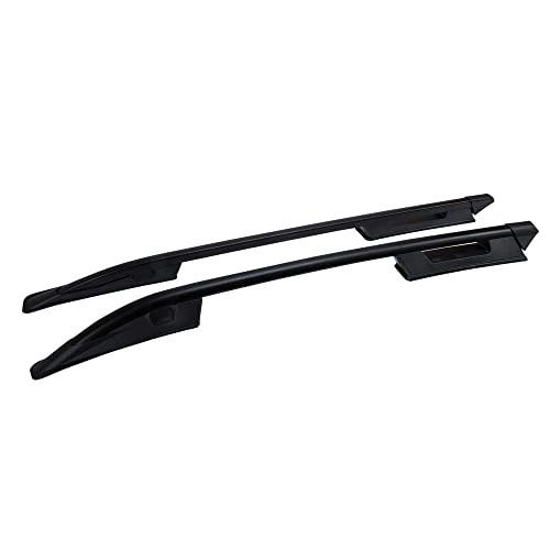 accessorypart Compatible con Mitsubishi L200 IV 2006-2014 (Distancia Entre Ejes Corta L1/H1) Rieles de Techo Portaequipajes de Techo (Modelo Adhesivo) Negro