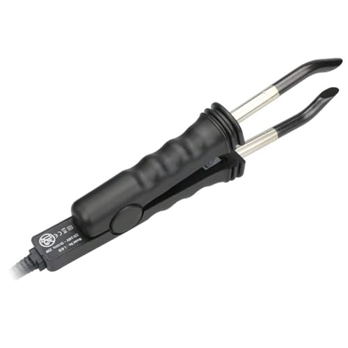 Outils thermorégulés de coiffure pour pince à extensions noire réglable