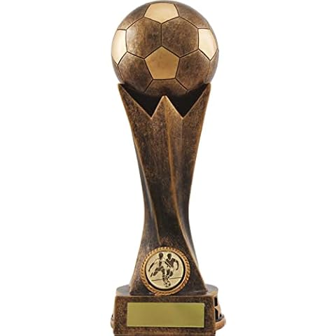 RUNADI 150mm Bronze & Gold Football Trophy Cover