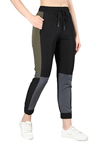 Image of CHKOKKO Women High Rise Sports Gym Regular Fit Track Pant Running Lower With Pocket