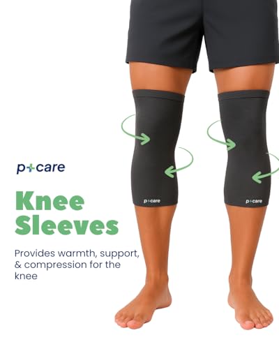 Image of Knee Compression Sleeve | Anti-slip Design For Injury Protection | Sweat Resistant Knee Cap For Sports | Pain Relief, Recovery, Arthritis | Sports Gym and Running |