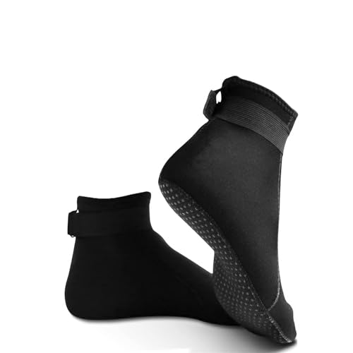 SYOSI Wetsuit Socks 3mm Neoprene Diving Socks Thermal Anti-Slip Scuba Socks Water Booties for Swimming Water Sports Swim Sand Proof Socks Size M 40â€”41