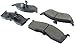 StopTech 308.07300 Street Brake Pads; Front with Shims and Hardware