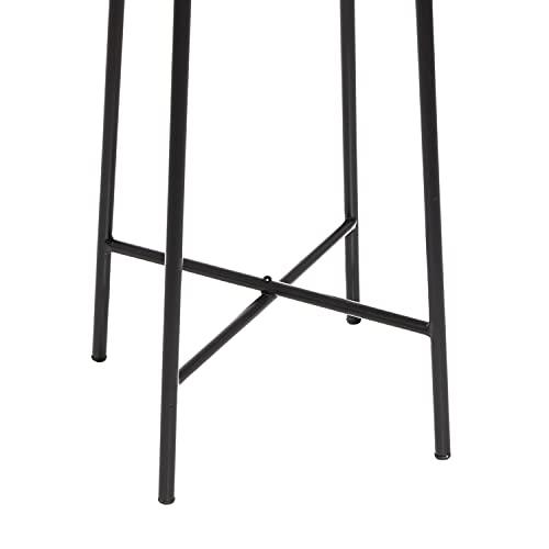 Deco 79 Metal Split Accent Table, 14" X 14" X 29", Black #TOP4