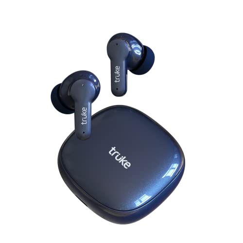 truke Buds S2 Bluetooth 5.1 Truly Wireless in Ear Earbuds with mic, 48H Playtime, Fast Charging, 10mm Dynamic Speakers, Instant Paring with Sliding, 20 EQ Modes via Smart App, 55ms Low Latency (Blue) (B09X1FD47Y) Amazon Price History, Amazon Price Tracker