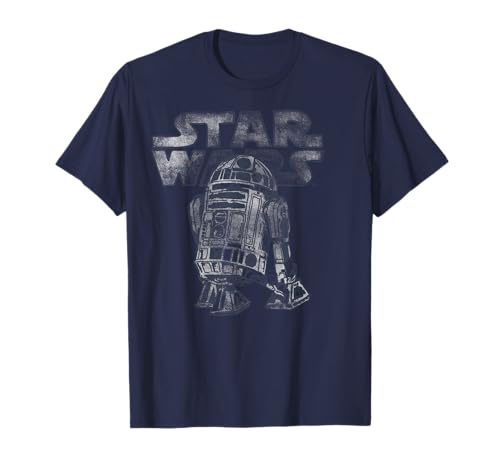 Star Wars R2-D2 Turning Faded Logo T-Shirt