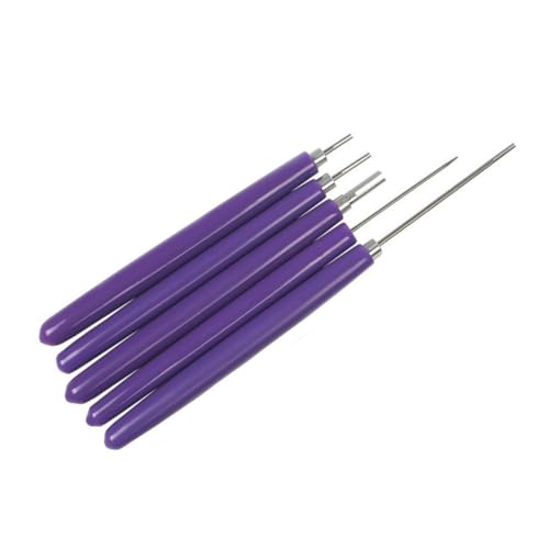 ERINGOGO 5pc Quilling Tool Slotted Kit DIY Paper Pen Paper Crimping Pen Ceramic Tools for Craft Flower Needle Handmade