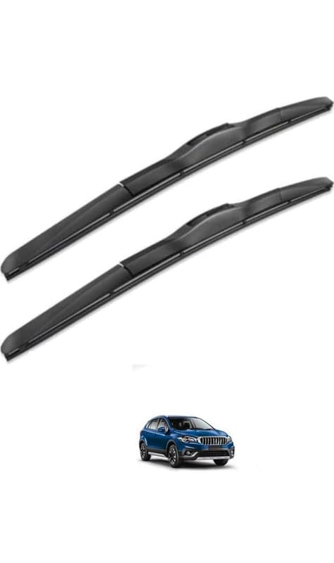 Image of Hybrid Wiper Blades Compatible with Maruti Scross(Pack of 2)