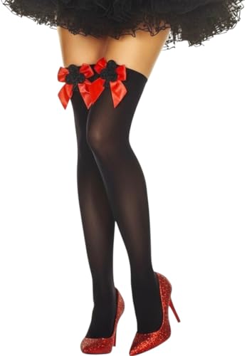 Image of ToBeInStyle Women's Harlequin Jester Thigh High Stockings Playing Card Checkered Opaque Halloween Costume Hosiery