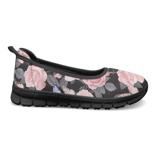 Image of Walking Shoes Women Breathe Mesh Slip On Sneakers Women Comfortable Lightweight