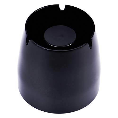 INONE Ashtrays with Lid for Cigarette, Stainless Steel Windproof Ashtray for Home, Outdoors (Small)
