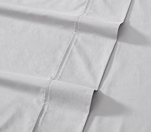 Image of Tommy Bahama - Queen Sheets, Organic Cotton Bedding Set, Softens with Each Wash (TB T200 Grey, Queen)