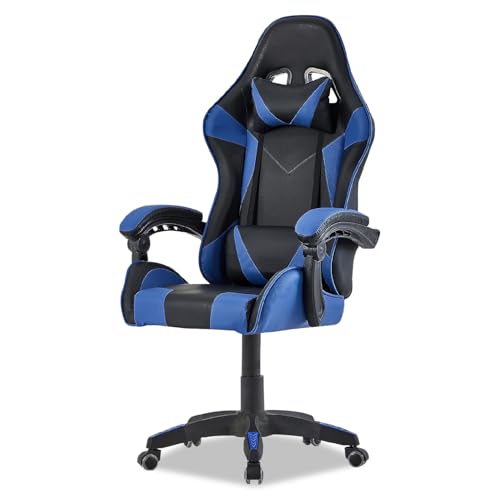 Walden Sedia da gaming, ergonomica, da ufficio, da gaming, schienale regolabile, sedia girevole da...