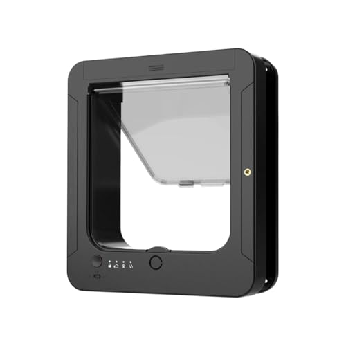 Puerta para Mascotas: Solapa De Puertaa, Puertas Inteligentes para Mascotas con Control Remoto Y 2 Collares con Sensor | Acceso Interior | Puerta Automática con, 2 Collares con Sensor