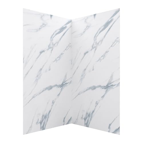 Miseno MSW784242 ReadySet 42" X 42" X 78" Two Panel Corner Shower Wall Kit - Carrara White