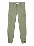 Baumwolltwill NAME IT Girl Hose Baumwolltwill Cargo 146Deep Lichen Green