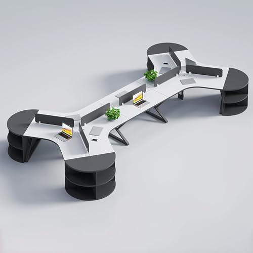 DEOPXF �@�l�l���� �В��f�X�N �����p�f�X�N �r�W�l�X�� 120°L���R�[�i�[�f�U�C�� ���K�ȃI�t�B�X���[�N�̂��߂̍L�X�Ƃ����g�b�v ��c�p�e�[�u�� �G�O�[�N�e�B�u 3?8�l�p�̕����̍\�����T�|�[�g���܂� ���K�͂̃`�[�����K�͂ȃI�t�B�X�X�y�[�X�ɓK