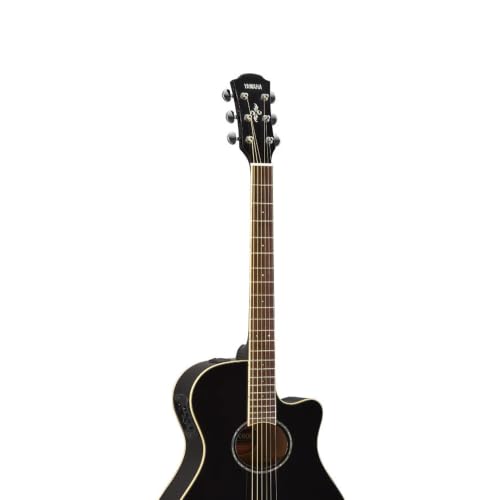 Image of Yamaha APX600 BL Thin Body Acoustic-Electric Guitar, Black