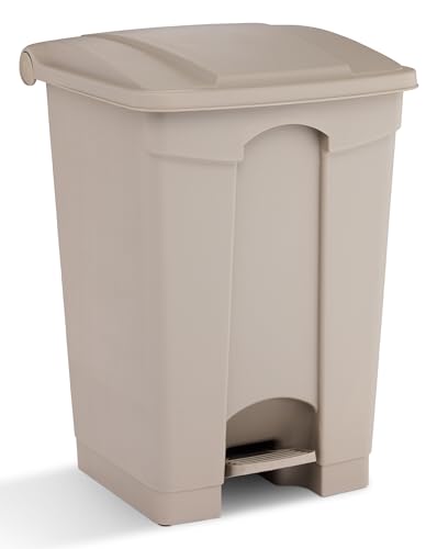 Caneca de basura Safco de plástico 12 galones con pedal