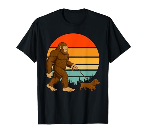 Pie Grande Perro Salchicha Camiseta