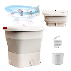 Portable washing machines 12L,WMLBK Portable washing machine with spin dryer mini washing machine and dryer foldable…