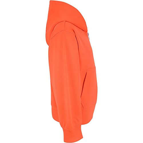 Hoodie full zip orange néon pour enfants de 3-4 ans - 5