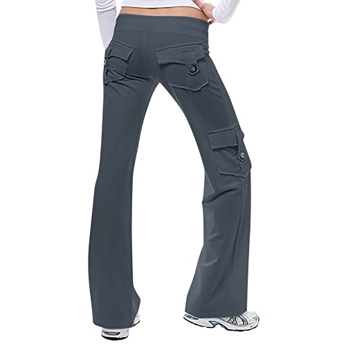 Cotton Cargo Pants Women High Waist Pant Wide Leg Joggers Cargo Gym Yoga Sweatpants Y2k Pant with Pockets Streetwear2