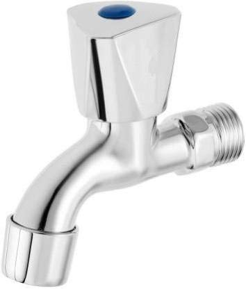 ZESTA Stainless Steel Brass Disc Jazz Bib Cock Tap with Flange (Standard; Silver) - Pack of 1