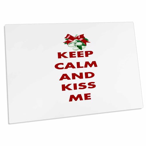 3dRose Keep Calm and Kiss Me - Desk Pad miniatura 1
