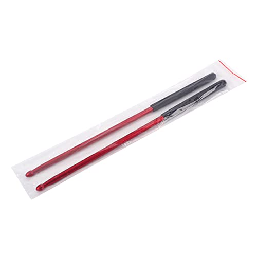 Baquetas de aluminio para práctica de batería color rojo miniatura 5