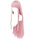 Cosplay.fm Women's Zero Two Code 002 Pink Cosplay Wig (Pink)