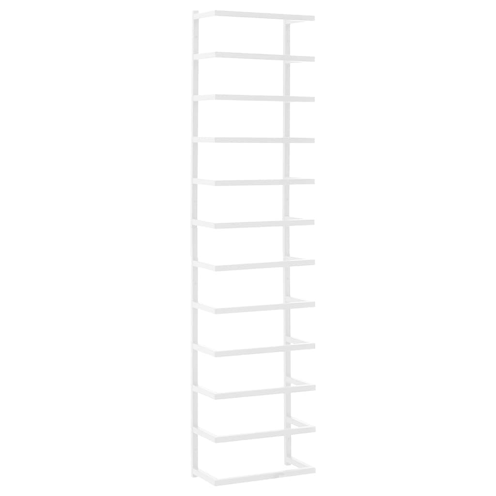 Vidaxl White Towel Rack Bathroom Accessories Washroom Laundry Room Modern Hanging Wall Storage Rack Towel Hanger Holder Organiser Steel