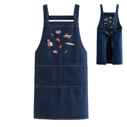 Tablier en jean protecteur finis les vêtements tachés en cuisine et jardin