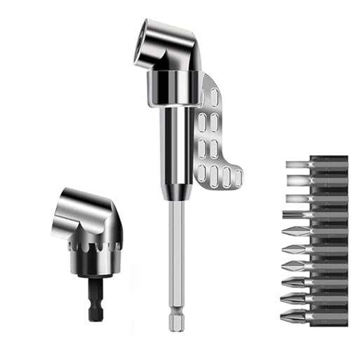 Bogoro Renvoi d'Angle Visseuse Adaptateur De Visseuse d'Angle 105° Acier Inoxydable Durable...