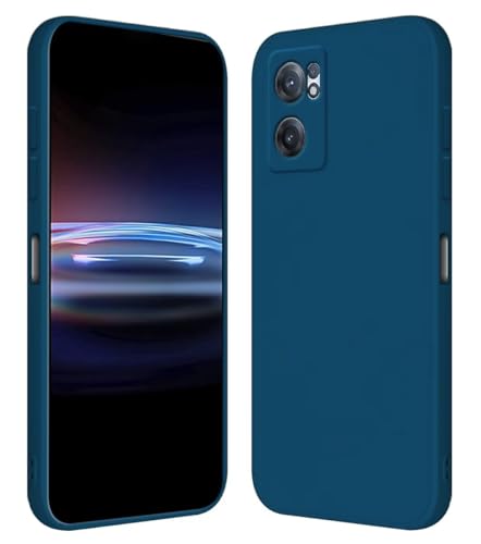 RankOne Funda para OnePlus Nord CE 2 5G (6.43' Inches) Carcasa de Silicona de TPU Suave - Azul Zafiro
