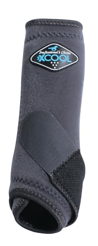 Image of Professional's Choice 2XCOOL Sports Medicine Horse Boots | Protective & Breathable Design for Ultimate Comfort, Durability & Cooling in Active Horses | 2 Pack Medium Charcoal