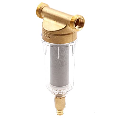 CJGS Reusable Spin Down Sediment Water Filter,pre Filter for Water Purifier - Filter with Meter Whole House Front Water Purifier Household - Backwash 40 Micron CJGS Reusable Spin Down Sediment Water Filter,pre Filter for Water Purifier - Filter with Meter Whole House Front Water Purifier Household - Backwash 40 Micron