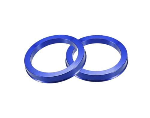 Anneaux de centrage de moyeu bleu pour entretoise de roue en alliage de voiture