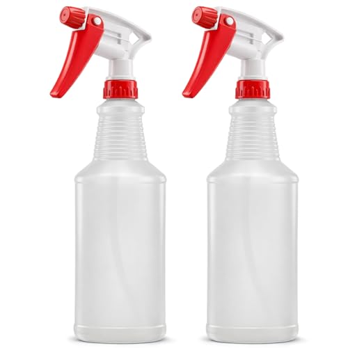 Bar5F 24 oz Commercial Spray Bottles, Chemical-Resistant Trigger, 2-Pack
