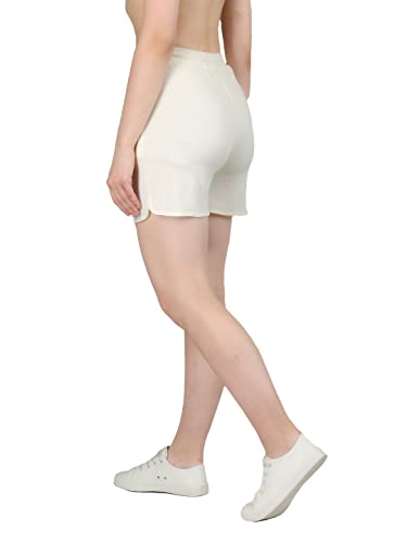 Image of CHKOKKO Women's Regular Cotton Regular Fit Plain Shorts for Women