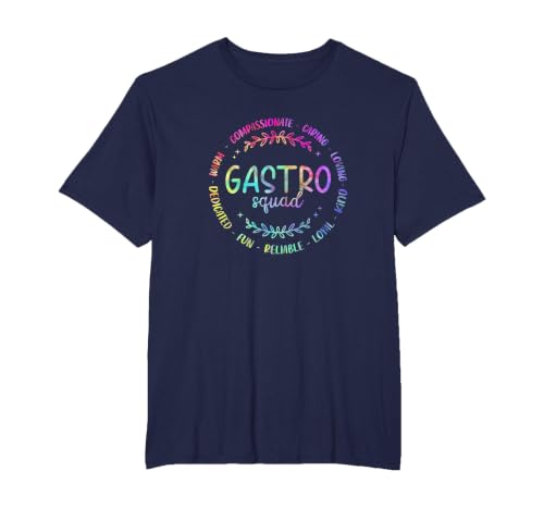 Gastro Squad Tie Dye Design for Doctor Gastroenterology T-Shirt, Men's Big and Tall, Navy Blue, 4X Tall