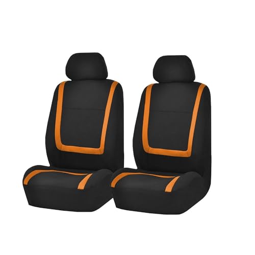 Housses de siège voiture universelles orange pour Hyundai Elantra et Solaris (2 places)