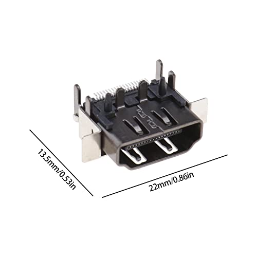 Image of SING F LTD 2PCS HDMI Port Compatible with Xbox One X Console ONLY Socket Interface Jack Plug Connector Display Port Component Replacement Parts Accessories