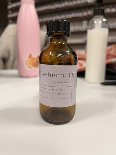 Image of Bramble Berry Blueberry Thyme Fragrance Oil 2 oz | Sweet Herbal Scent for Soap Making, Candles, Lotion, Bath Bombs & Perfume | Skin Safe, Vegan, Paraben & Phthalate Free